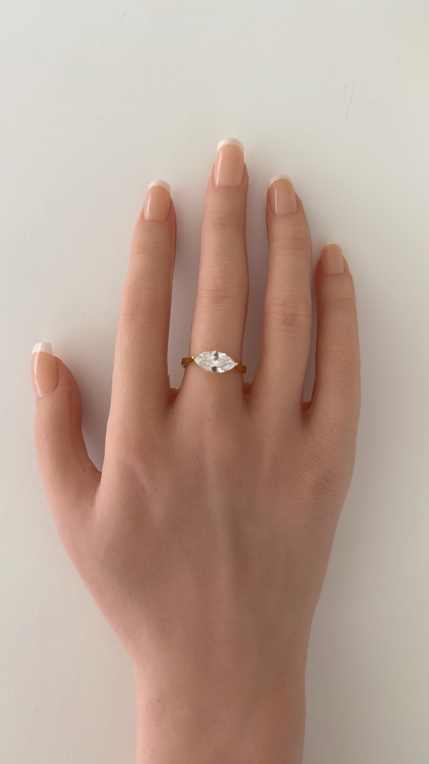 Adjustable Baguette Diamond Ring: Sterling Silver Promise Engagement Statement Anniversary Jewelry
