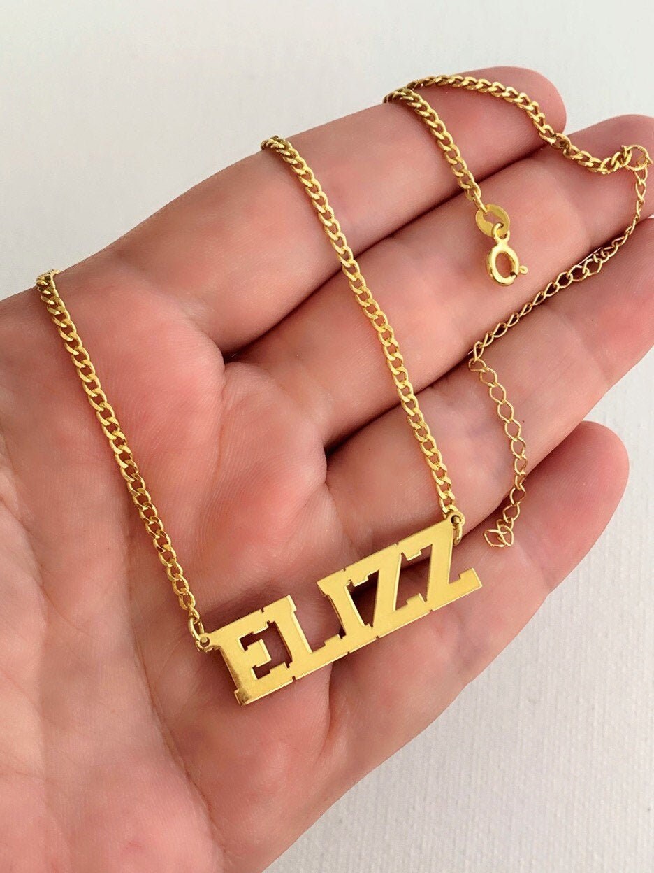 Personalized Name Necklace, Custom Necklace, Personalized Jewelry,  Initial Letter Necklace, Personalized Gift, 925 Silver, Gift for him her