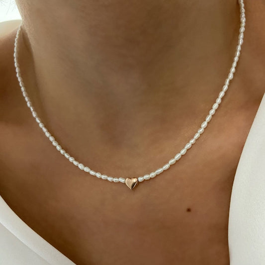 Freshwater Pearl Necklace, Tiny Pearl Necklace, Pearl Choker, Real Pearl Necklace, Natural Pearl Necklace, Gift for Her, Dainty Pearl Choker