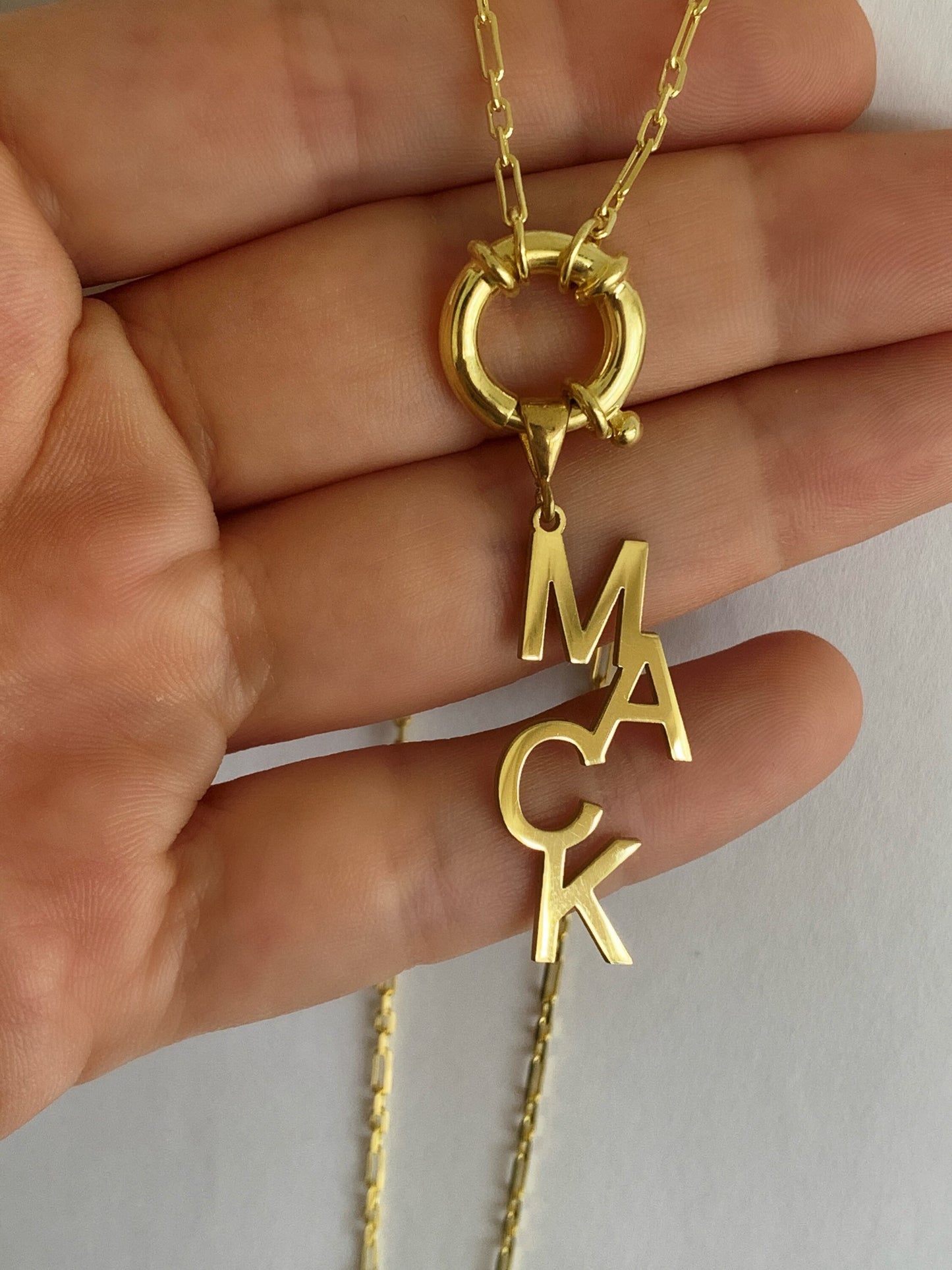Vertical Name Necklace Gold, Drop Name Necklace, Vertical Name Pendant, Long Y Necklace, Lariat Necklace, Personalized Gifts, Custom Jewelry