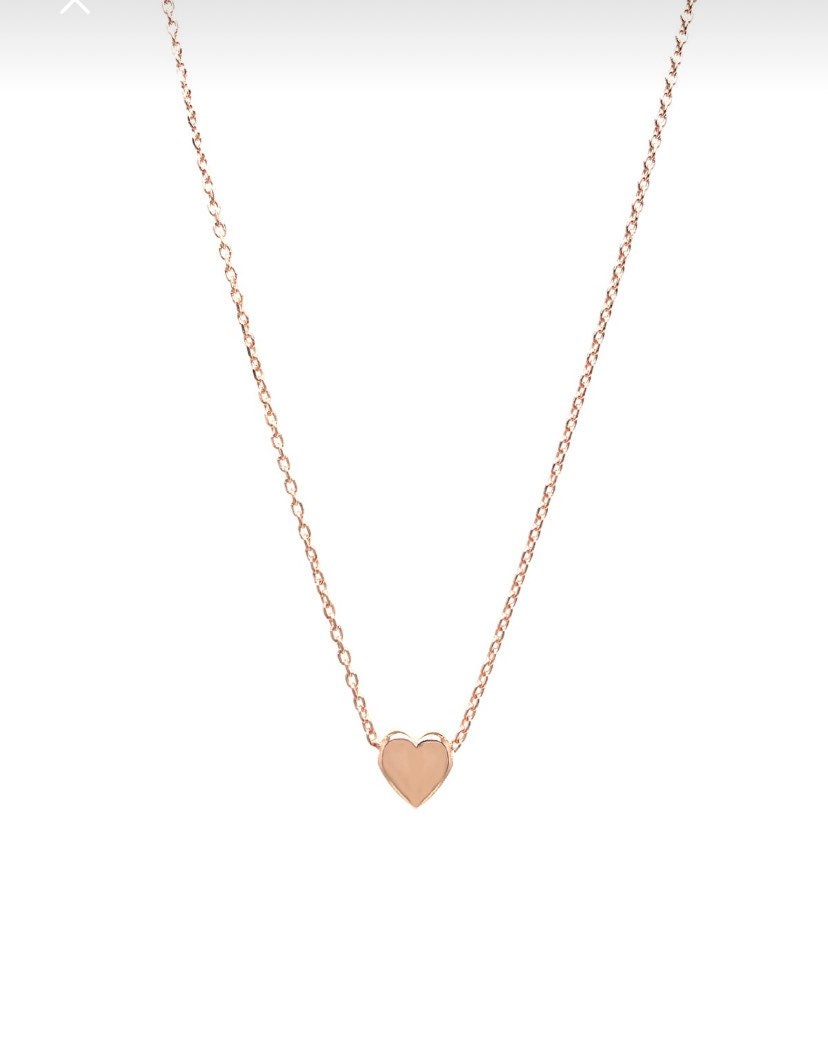 Tiny Gold Heart Pendant Necklace, Minimal Simple Necklace, Tiny Heart Choker, Everyday Simple Necklace Layering Necklace, Jewelry Stacking