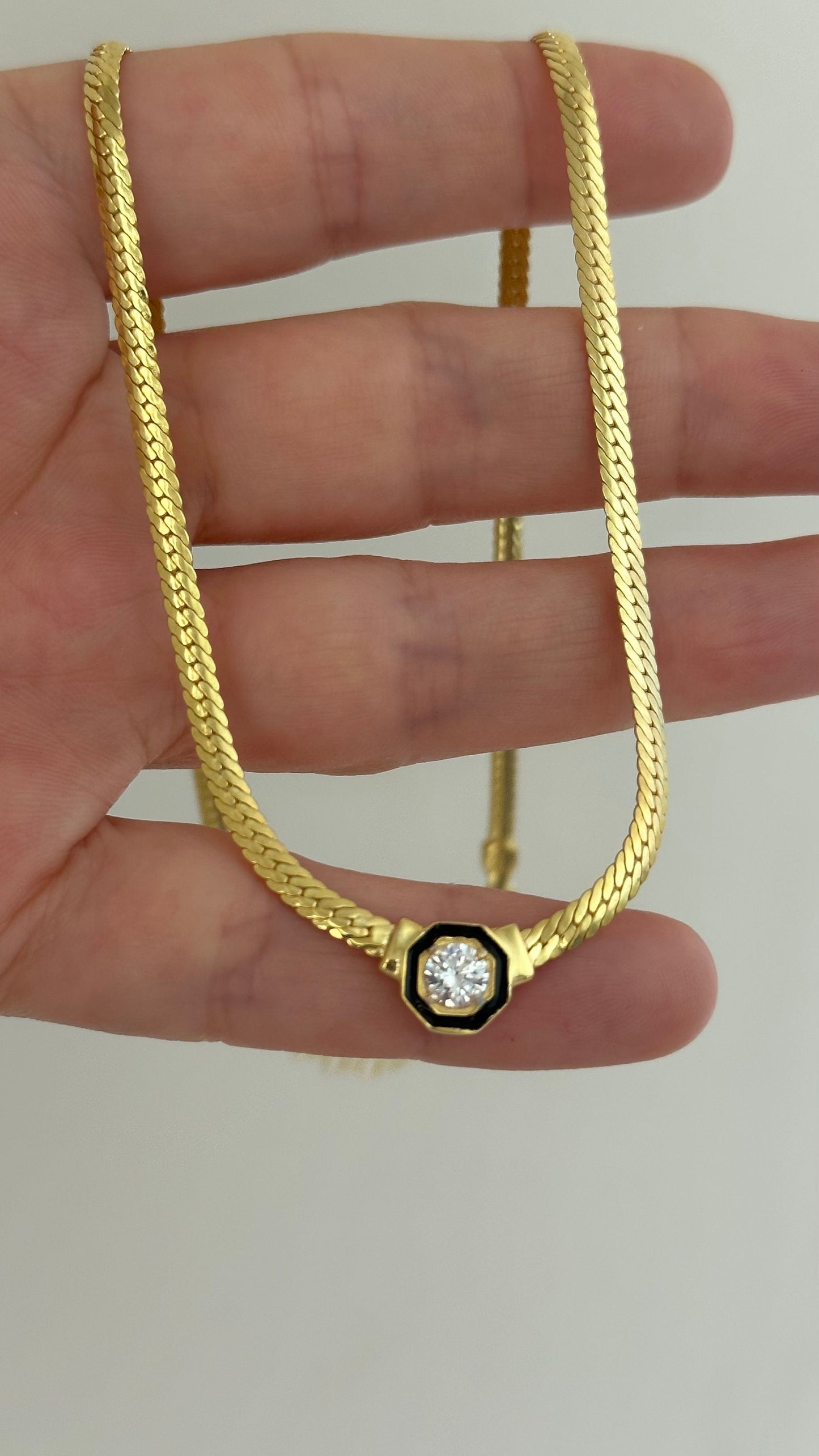 Herringbone Chain Necklace, Snake Necklace Choker, Omega Chain, Mirror Necklace, Flat Necklace, Gift for Her Must Have Layering Necklace