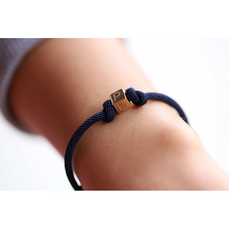 Personalized Couple Bracelets, Matching Bracelet, Letter Bracelet, Initial Bracelets, Gift for Boyfriend, Gift for Girlfriend, 925 Silver