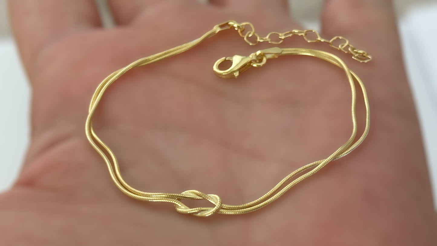 Love Knot Bracelet, Love Knot Soulmate, Couples Bracelet, Boyfriend Girlfriend Matching, Friendship Bracelet, Bridal Gifts, Gift for Couples