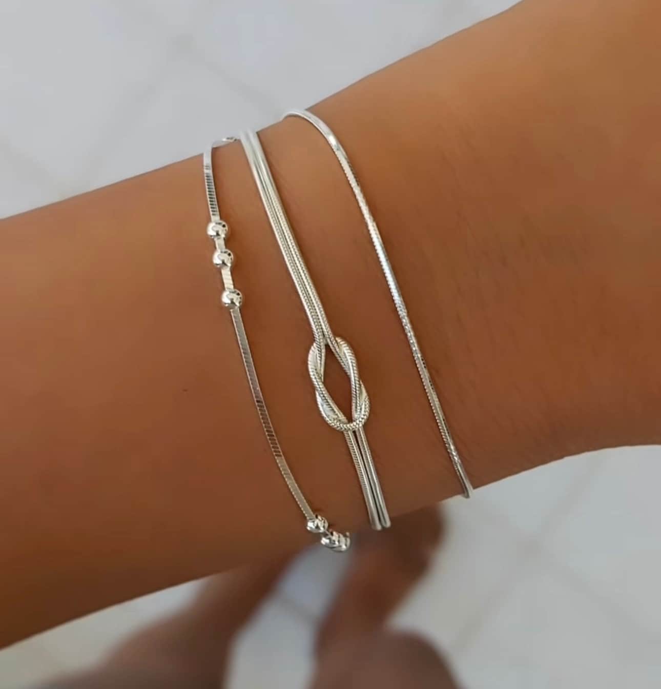 Love Knot Bracelet, Love Knot Soulmate, Couples Bracelet, Boyfriend Girlfriend Matching, Friendship Bracelet, Bridal Gifts, Gift for Couples