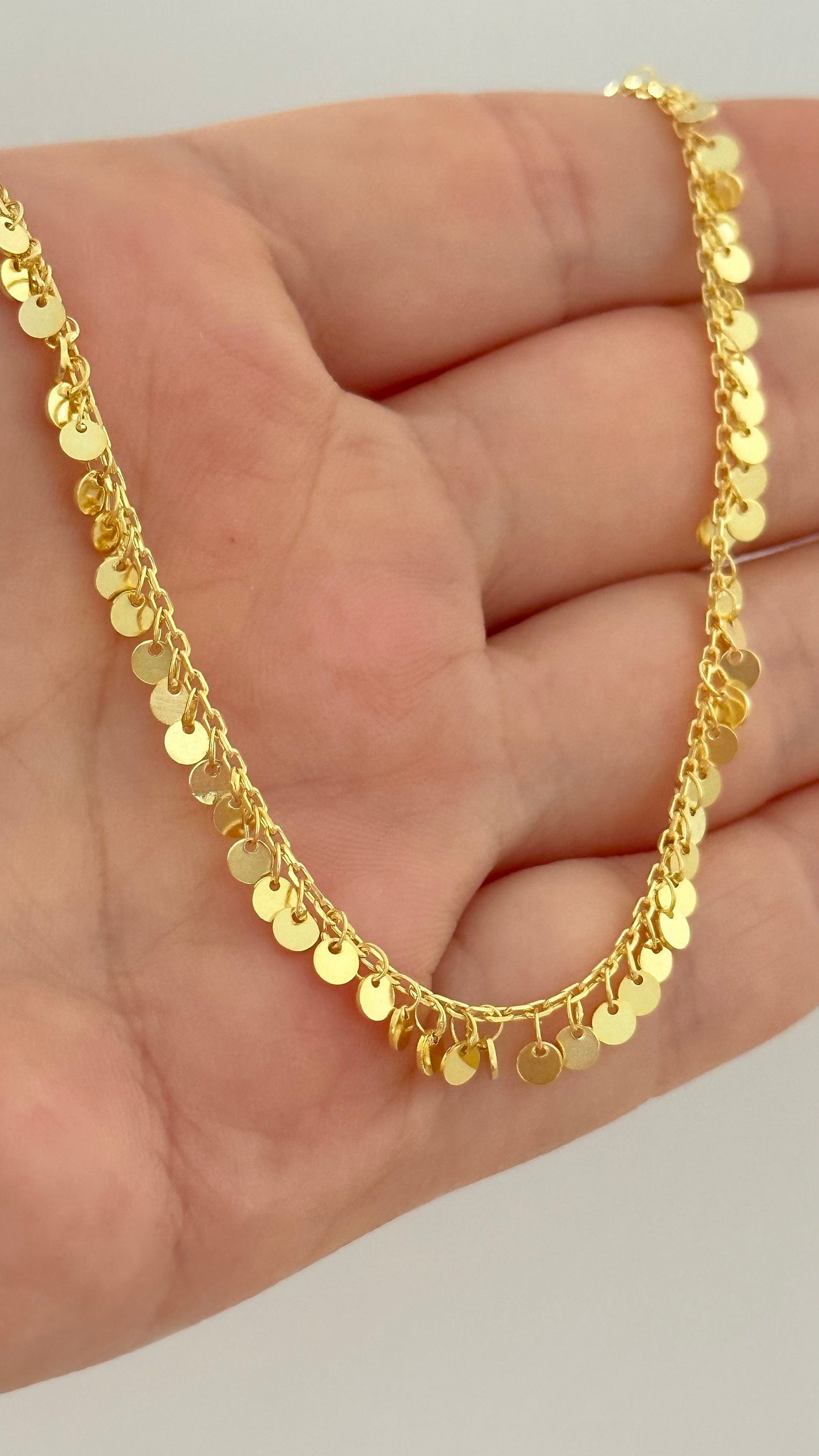 Gold Ankle Bracelet, Trendy Dangle Anklet, Mother's Day Gift, Girlfriend Gift, Summer Anklet, Beach Jewelry, Sterling Silver Chain anklet