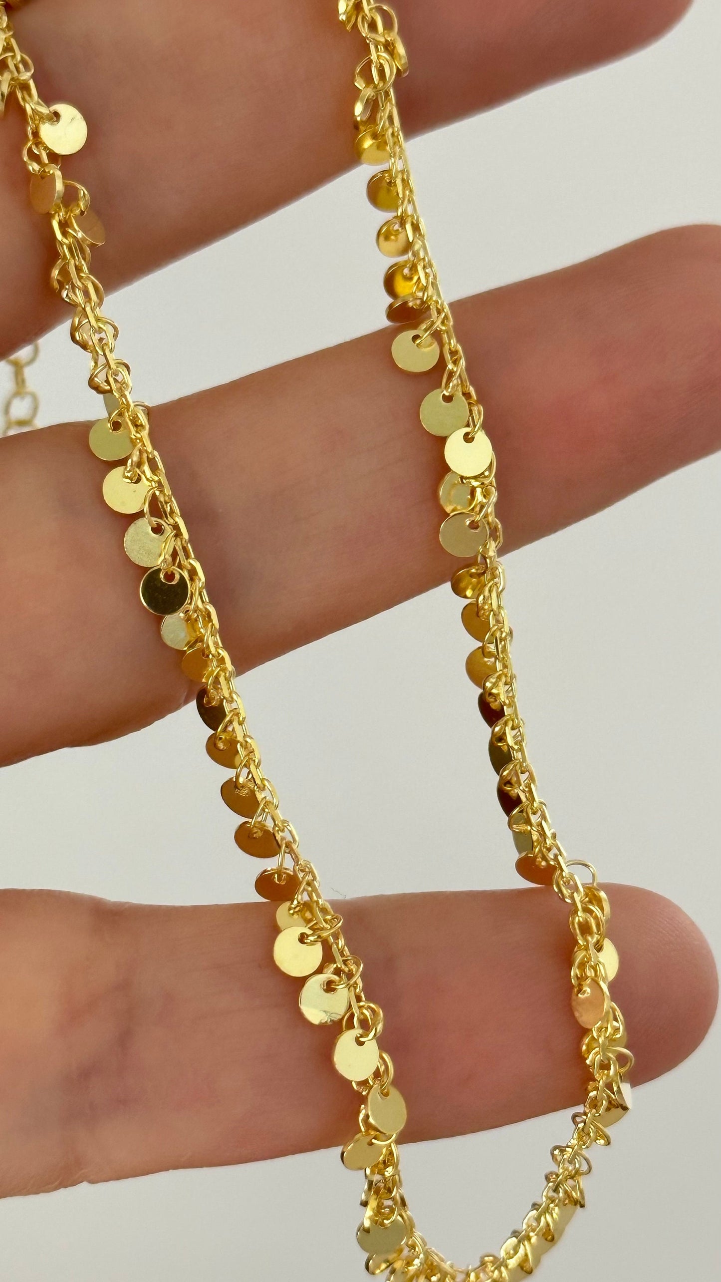 Gold Ankle Bracelet, Trendy Dangle Anklet, Mother's Day Gift, Girlfriend Gift, Summer Anklet, Beach Jewelry, Sterling Silver Chain anklet