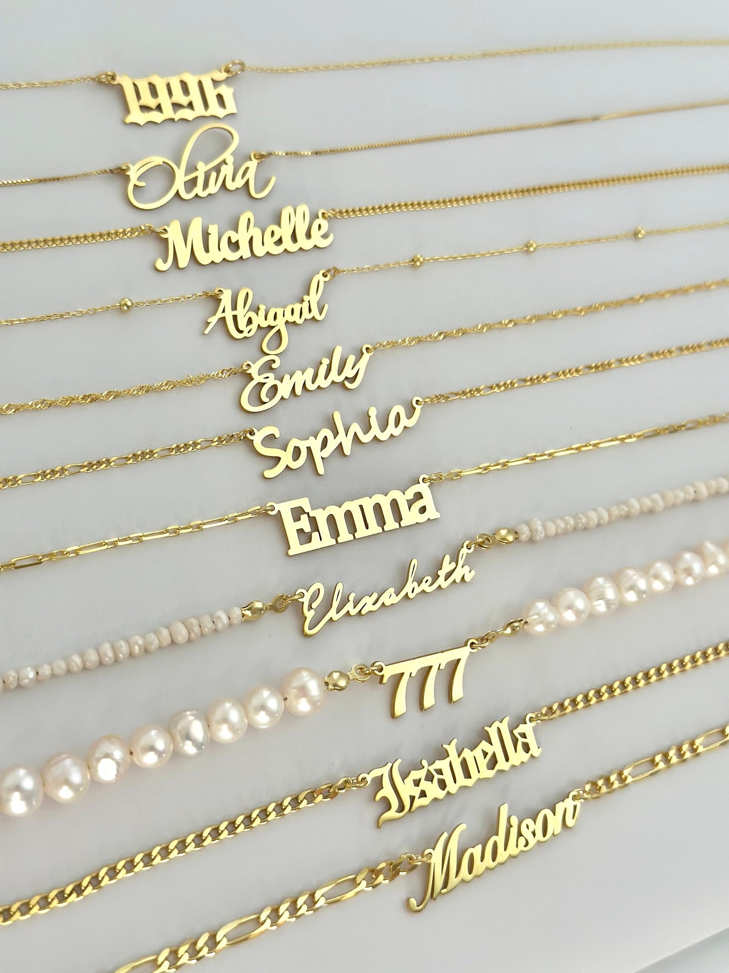 Angel Number Necklace, 777 Necklace, Pearl Angel Numbers Necklace, Personalized Gift, Lucky Number, Gift for Her, Pearl Jewelry, 925 Silver