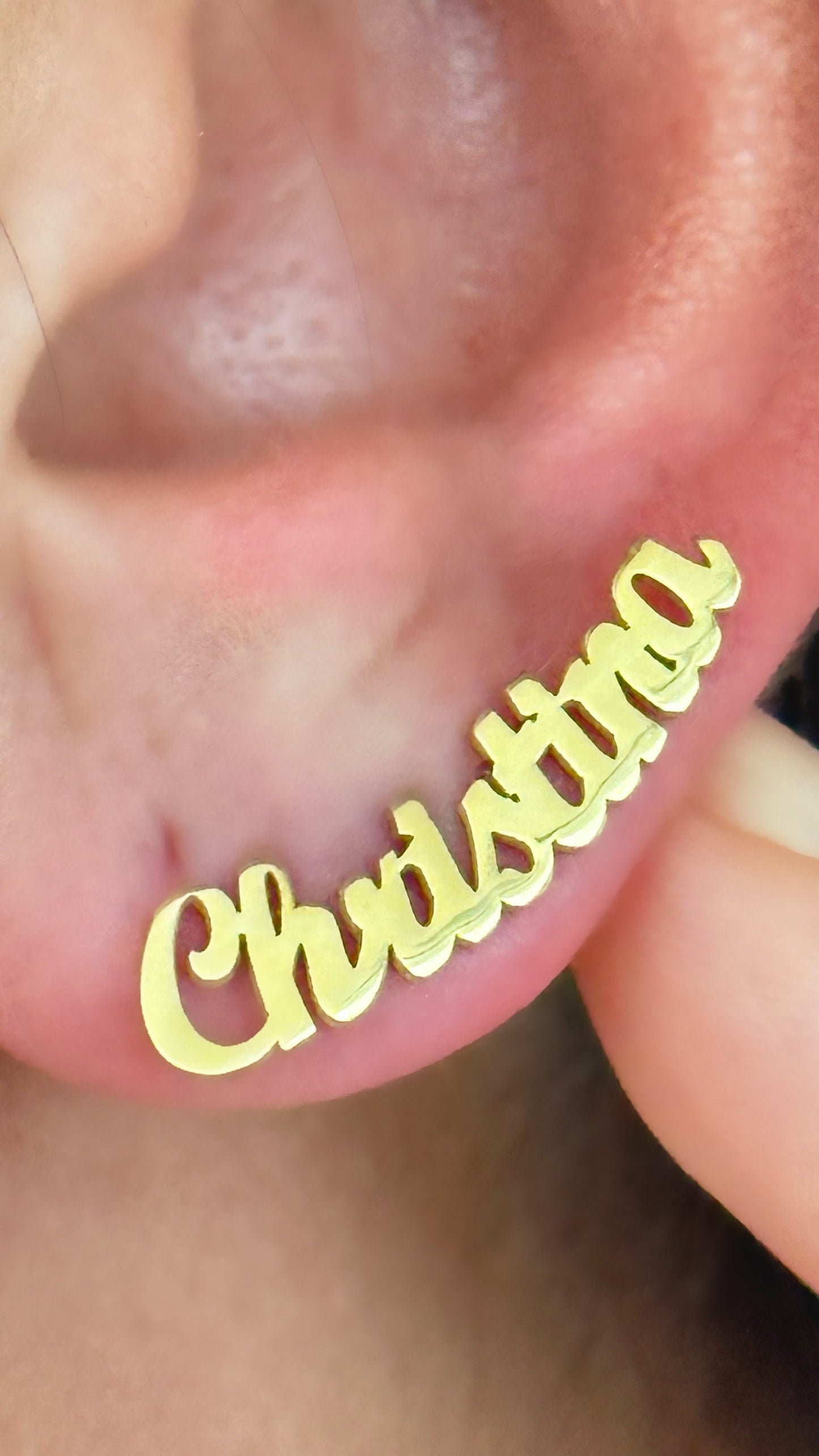 Name  Earring Stud, Custom Name Earrings, Personalized Earrings Silver, Stud Earrings, Name Earrings Gold, Customized Gift for Her