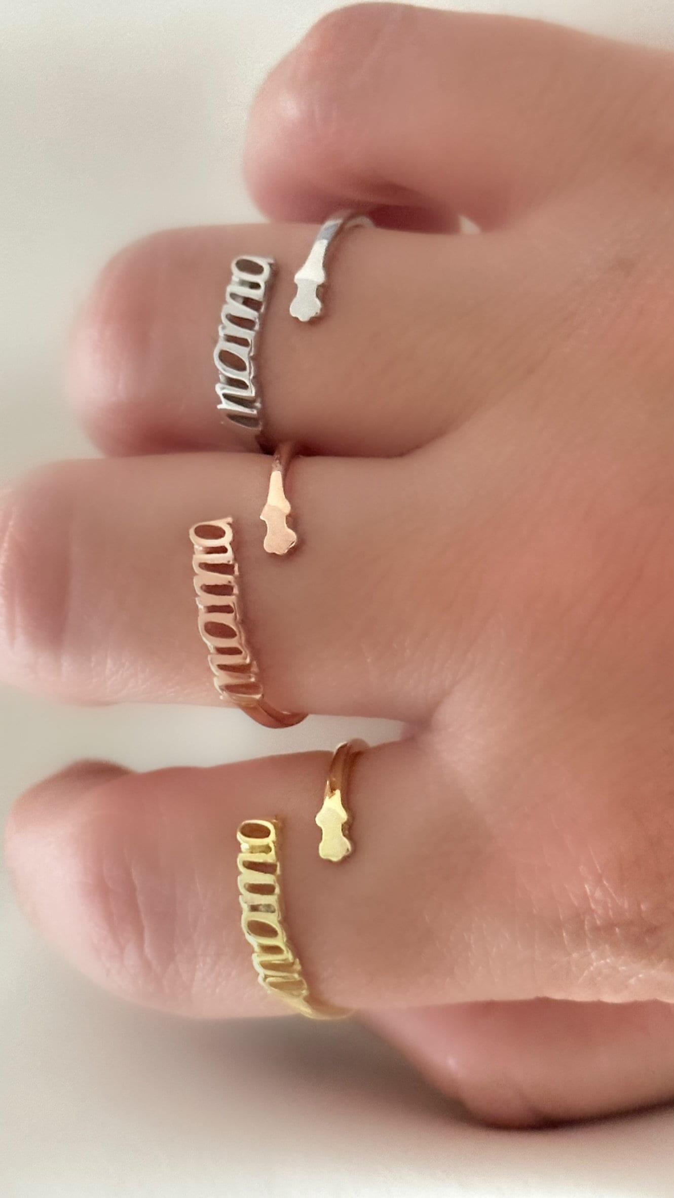 Dainty Mama Ring, Adjustable Mom Ring, Gift For Mom, Mama Ring, Gold Mama Ring, Sterling Silver Mama Ring, Mothers Day Gift Jewelry