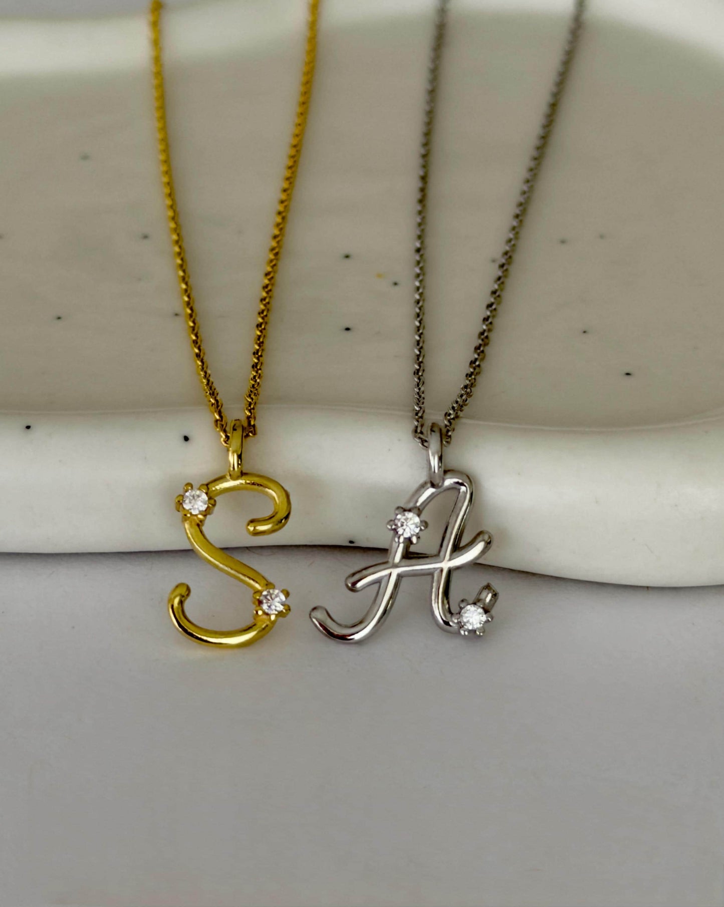Personalized jewelry initial necklace gift
