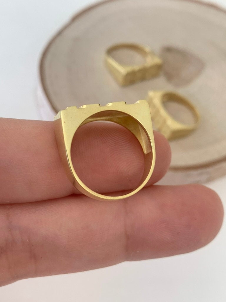 Custom Birth Year Ring ‚Äì 14k Gold Plated Sterling Silver Date Ring