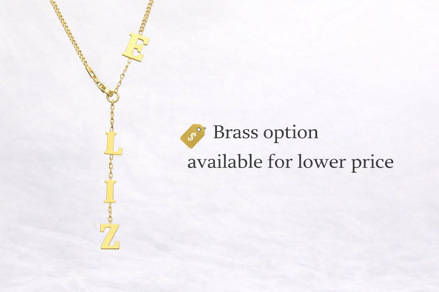 Custom Name Necklace, Lariat Y Drop Necklace, Initial Necklace Gift for Her, Dainty Letter Necklace, Personalized Jewelry