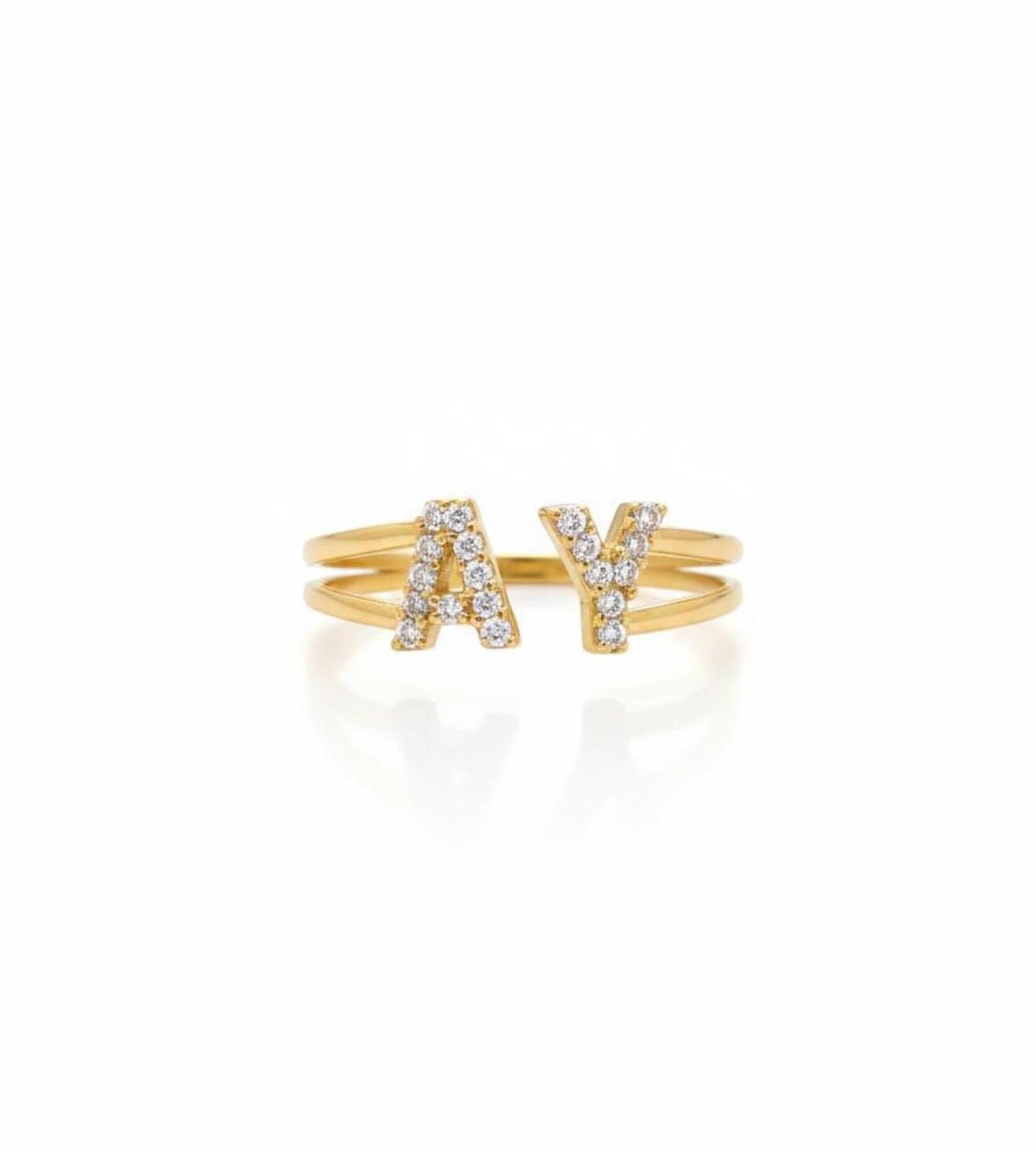 Personalized engagement-style promise ring perfect for wife or fianc√©e.