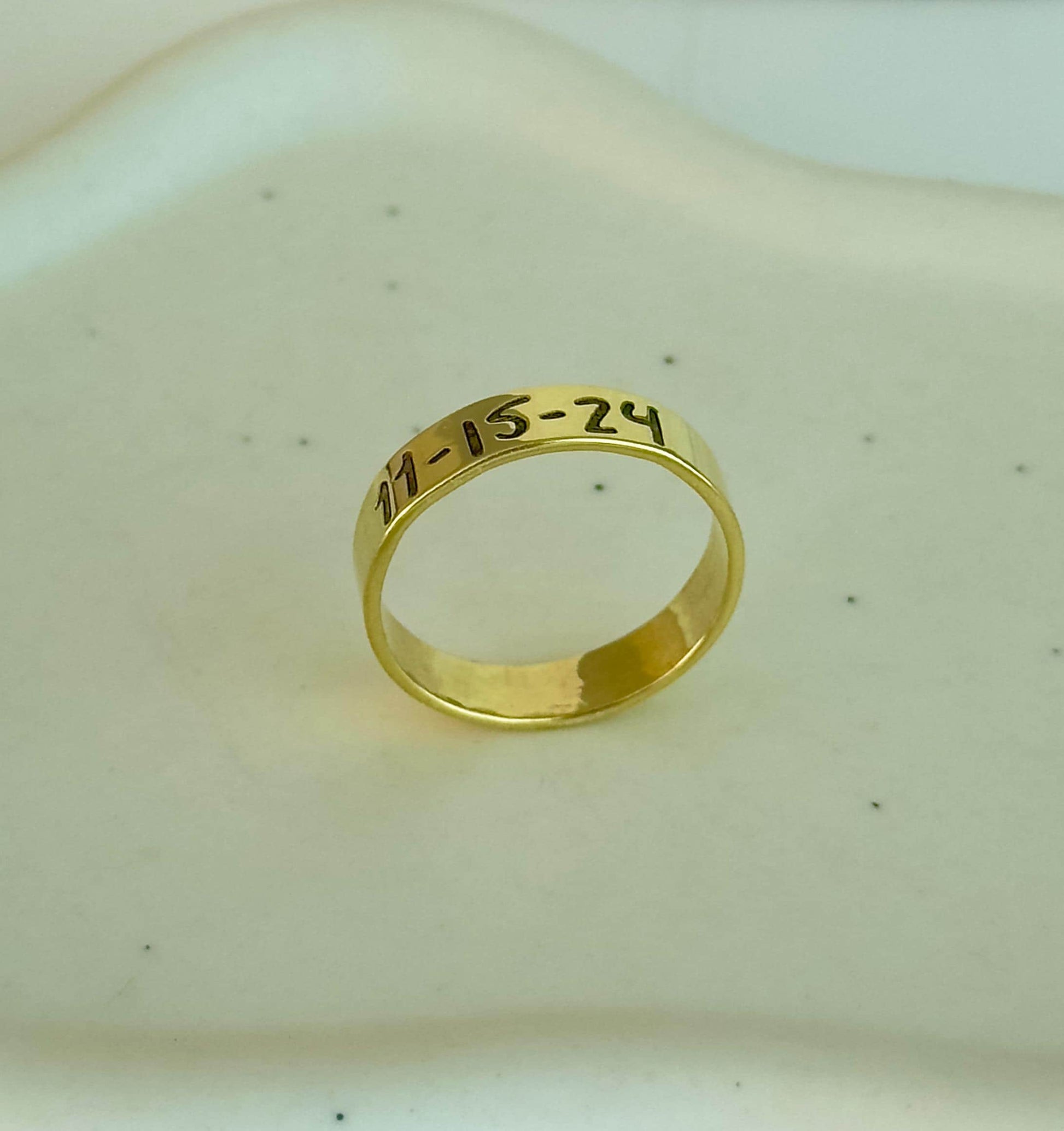 Handwriting Ring: Custom Engraved Sterling Silver Keepsake Personalized Jewelry Gifts