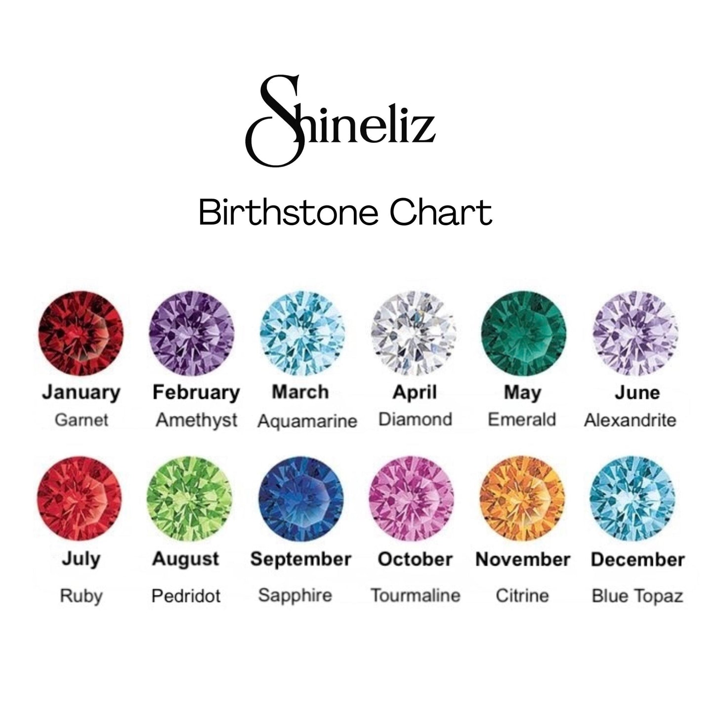 Initial Birthstone Necklace Gold, Personalized 3d Letter or Number Pendant, Dainty Custom Name Necklace Gift for Her