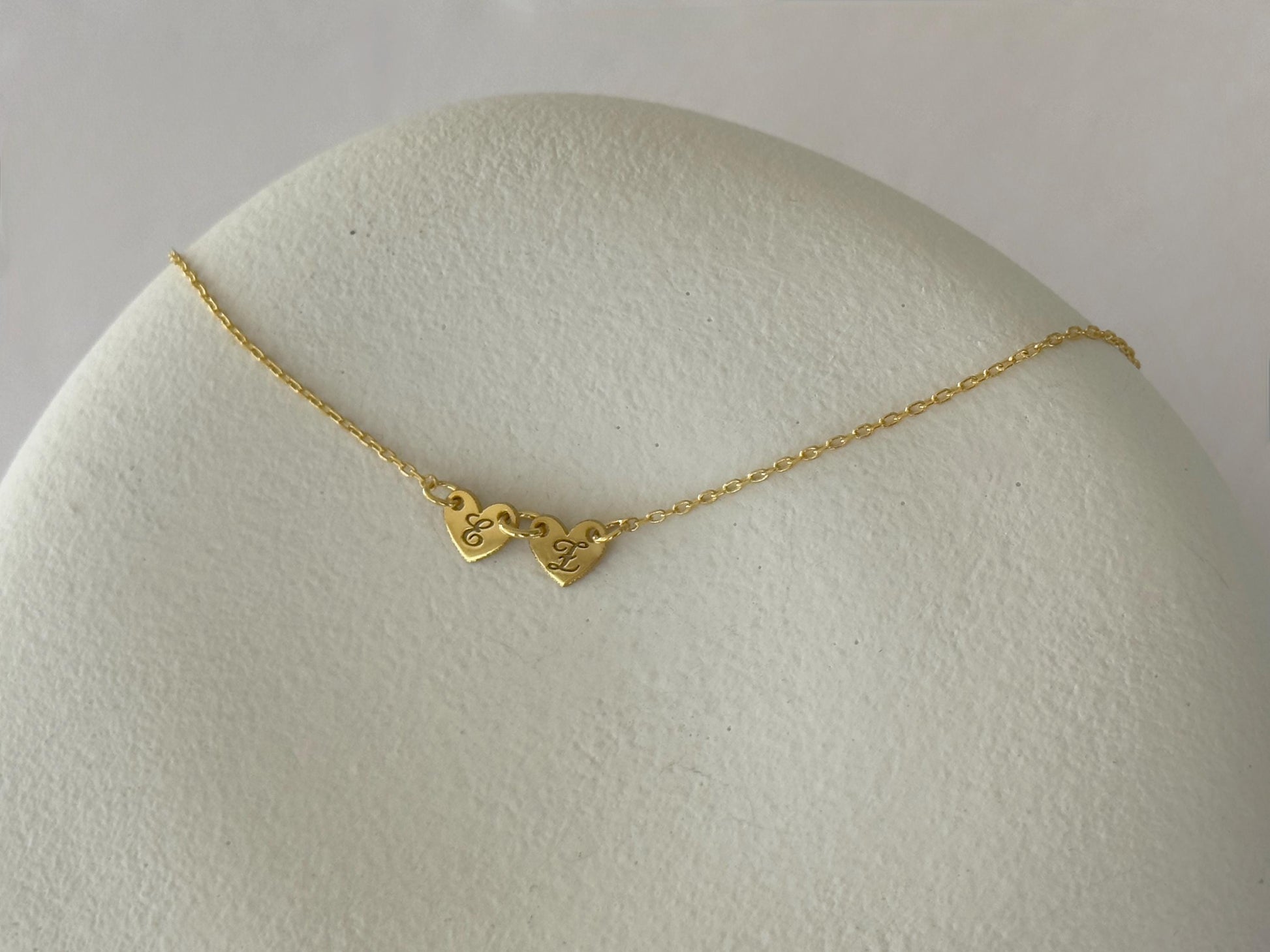 Personalized Sideways Initial Necklace: Heart Pendant,  Sterling Silver Custom Jewelry Gift