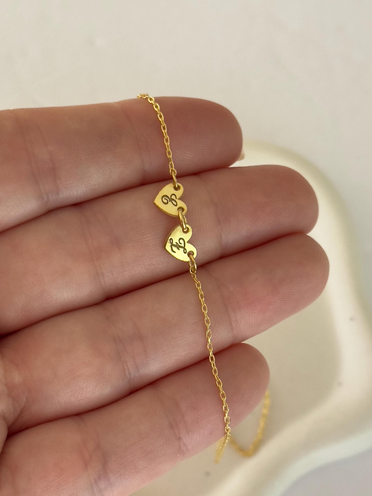 Personalized Sideways Initial Necklace: Heart Pendant,  Sterling Silver Custom Jewelry Gift