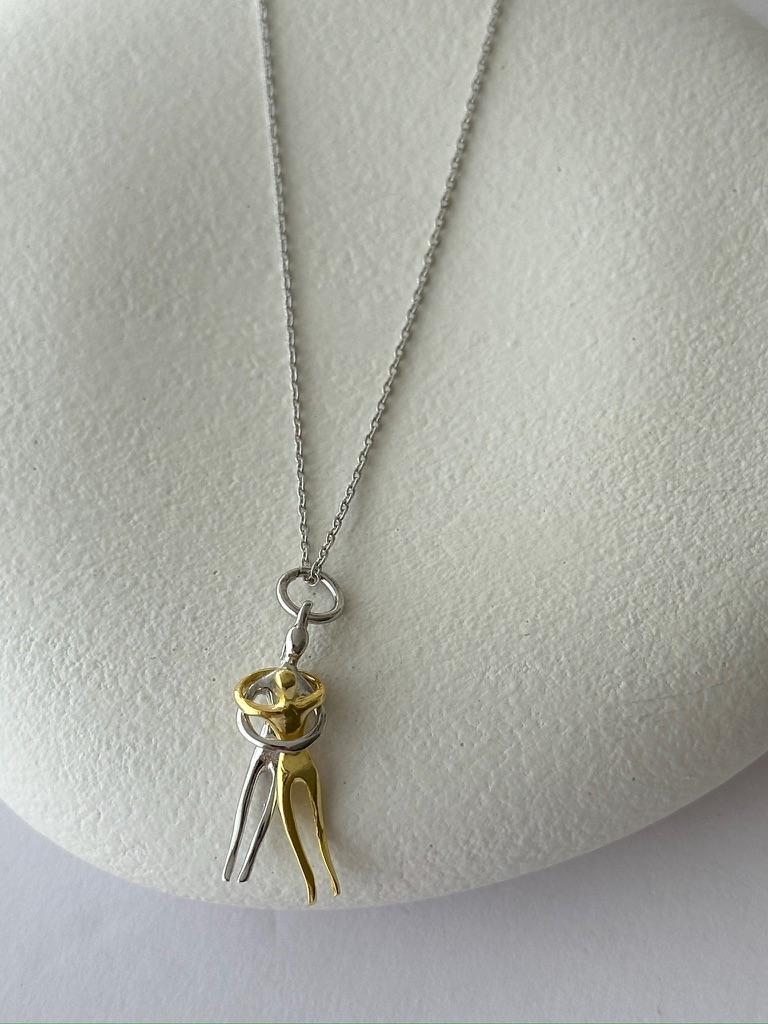 Hug Pendant Necklace for Women & Men ‚Äì Eternal Lovers Jewelry, Anniversary Gift, Couple Necklace, 14K Gold & Sterling Silver Pendant, Unique Jewelry

Celebrate everlasting love and connection with this Hug Pendant Necklace. Featuring two figures embracing, this unique pendant symbolizes unity, care, and eternal bonds. A meaningful piece of handmade jewelry for women and men, it‚Äôs the perfect choice for an anniversary gift, Valentine‚Äôs Day necklace, or everyday couple‚Äôs jewelry.
