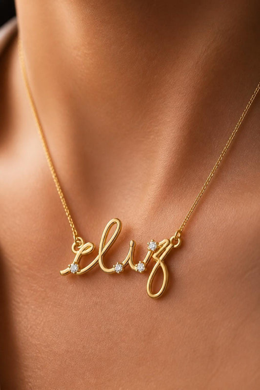 Custom Name Necklace, Signature Name Pendant, Handwriting Necklace, Dainty Gold Personalized Jewelry Gift for Her