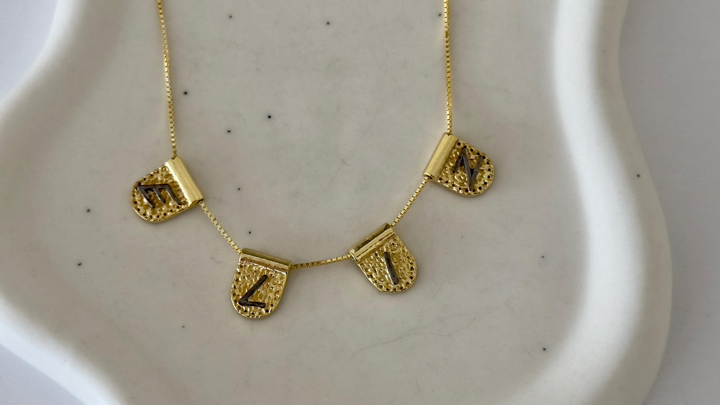14k Gold Custom Name Necklace: Dainty Personalized Jewelry