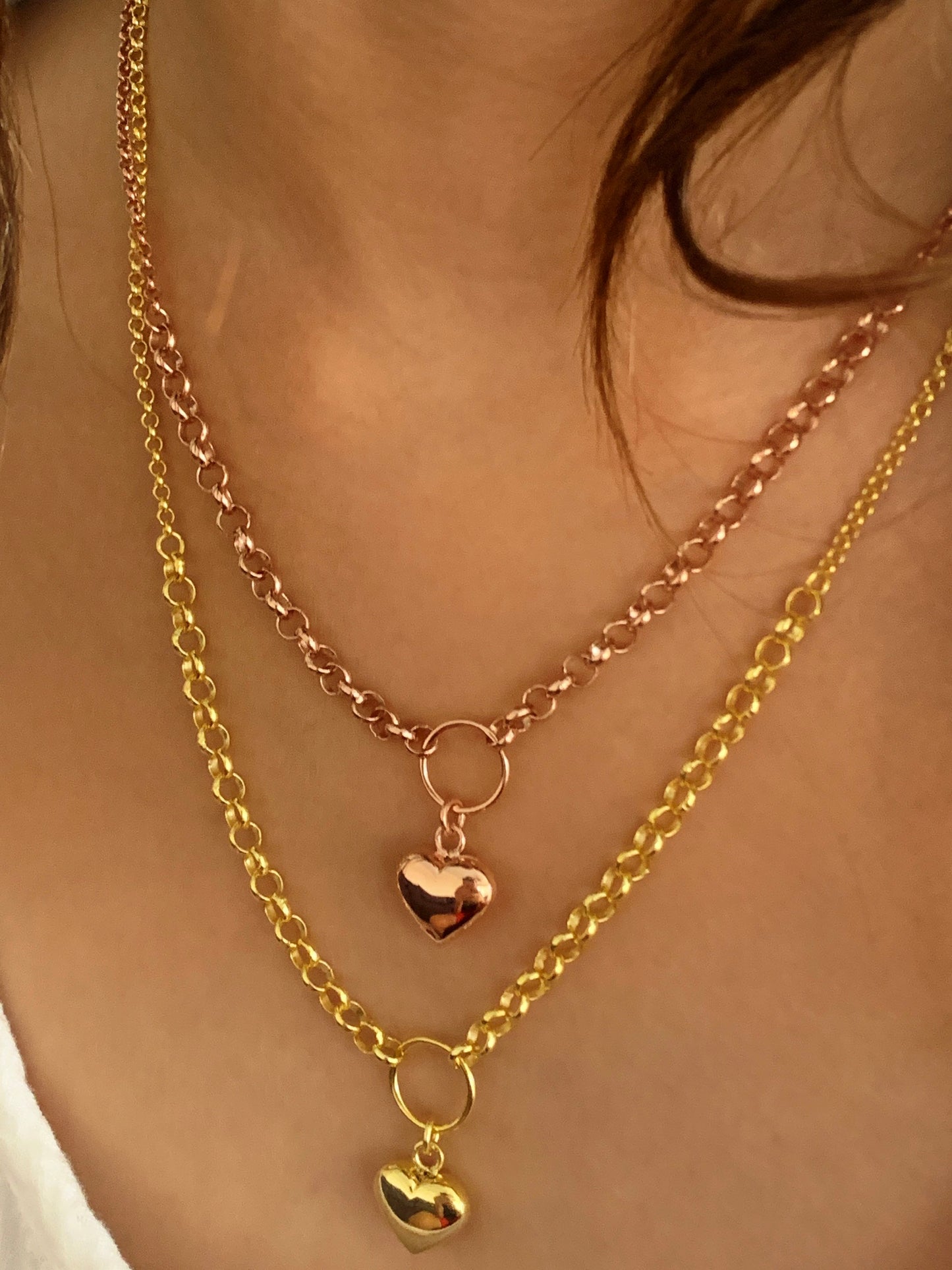 3D Heart Necklace, Puffed Heart Pendant Necklace, Bubble Heart Necklace, Love Necklace, Gift for Her, Heart Jewelry, 925 Sterling  Silver