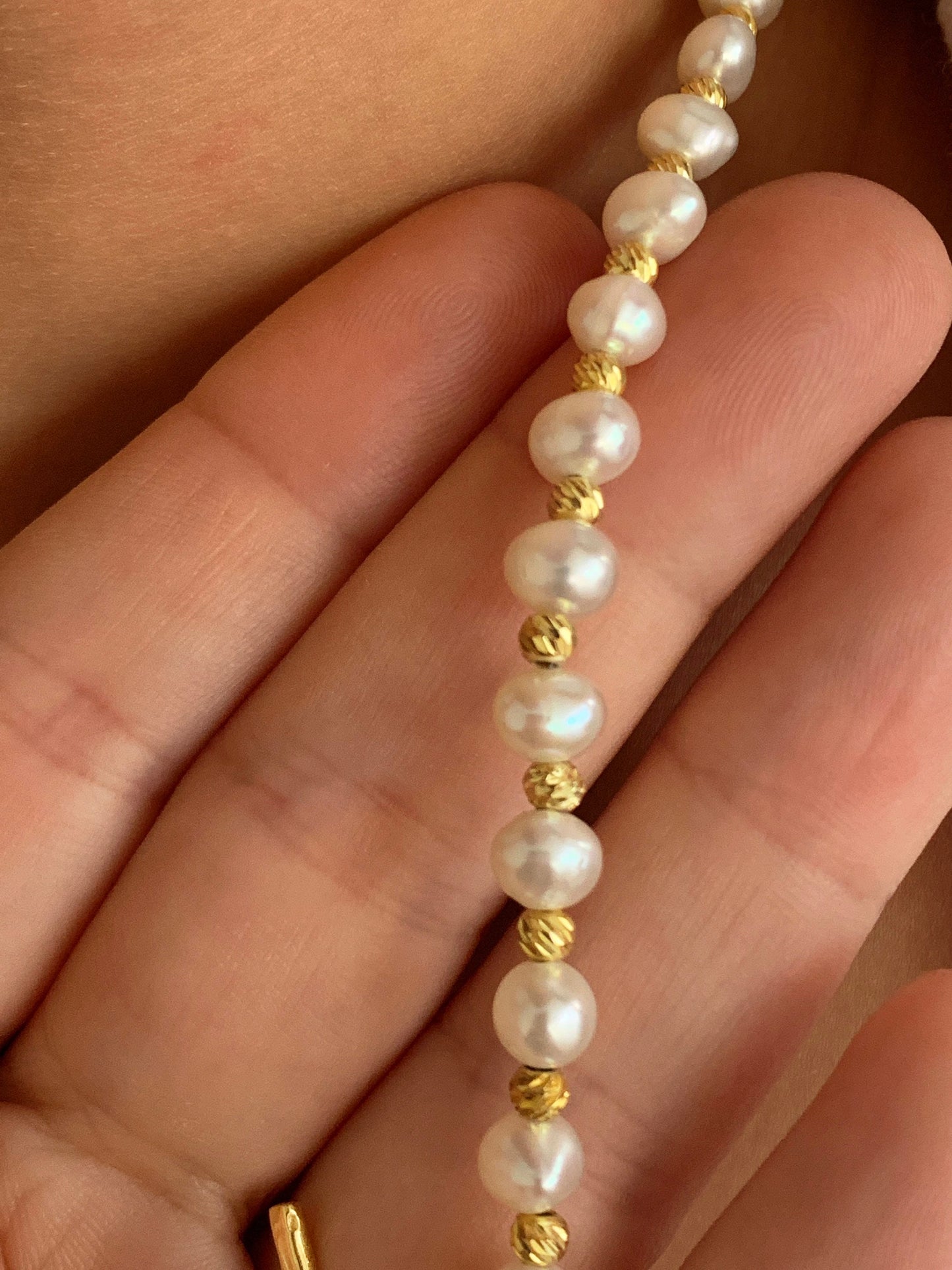Trendy Pearl Toggle Necklace, Valentines Day gift, Girlfriend Necklace, Half Chain Half Pearl Necklace, Pearl Choker, Gold Layering Necklace